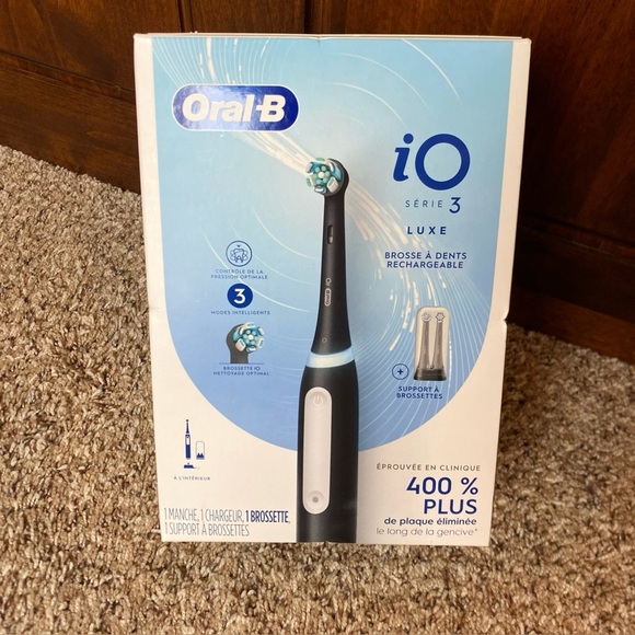 Oral-B iO Series 3 Luxe Rechargeable Toothbrush (Black) NEW/SEALED - Picture 7 of 7